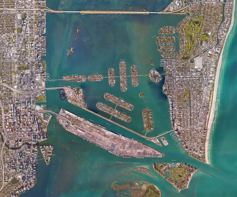 South Miami Beach Acrylic Panel